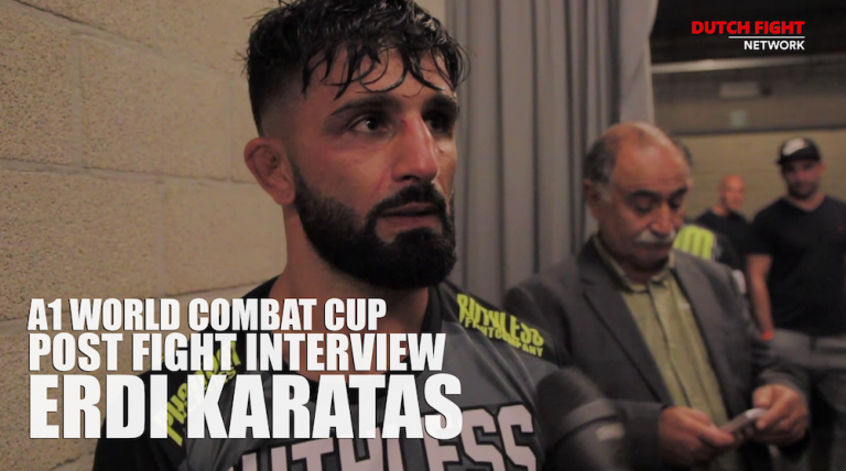 (Post-fight interview) Erdi Karatas wint 4-mans toernooi bij A1 World Combat Cup