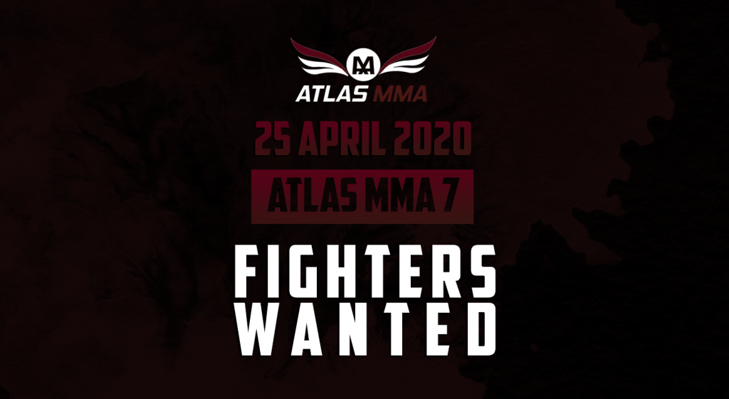 ATLAS MMA zoekt voor 25 April vechters voor ATLAS MMA 7