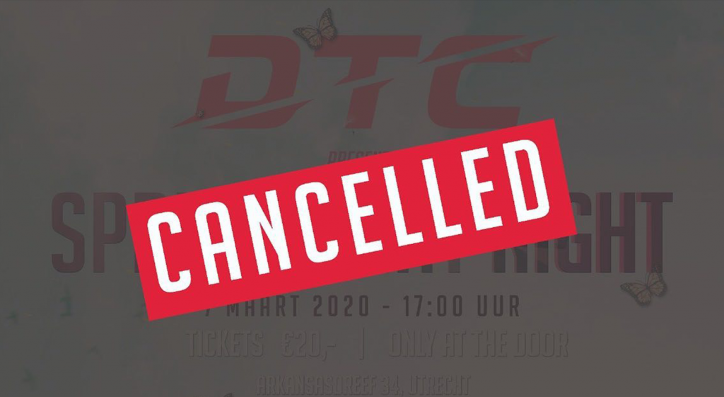DTC’s Spring Fight Night Evenement is gecancelled