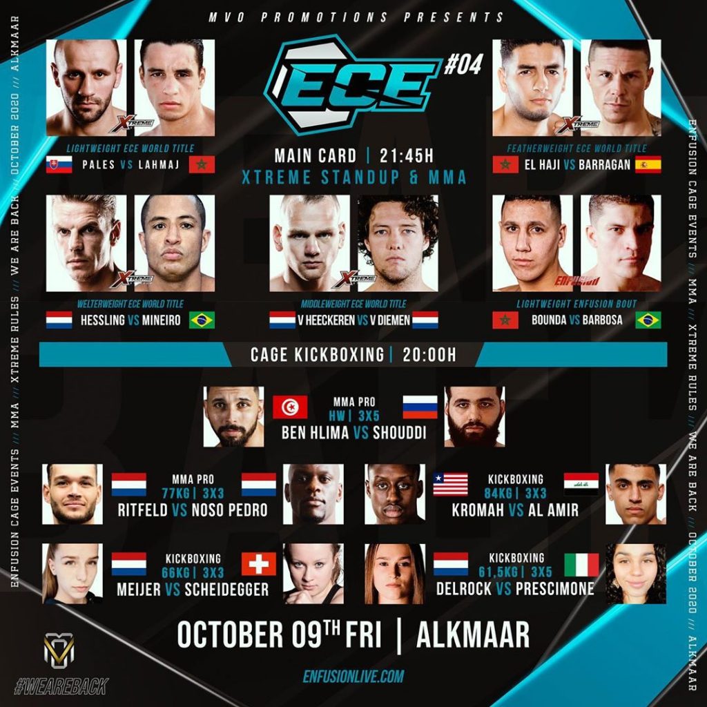 ECE 4 - Enfusion Cage Events - Full Card