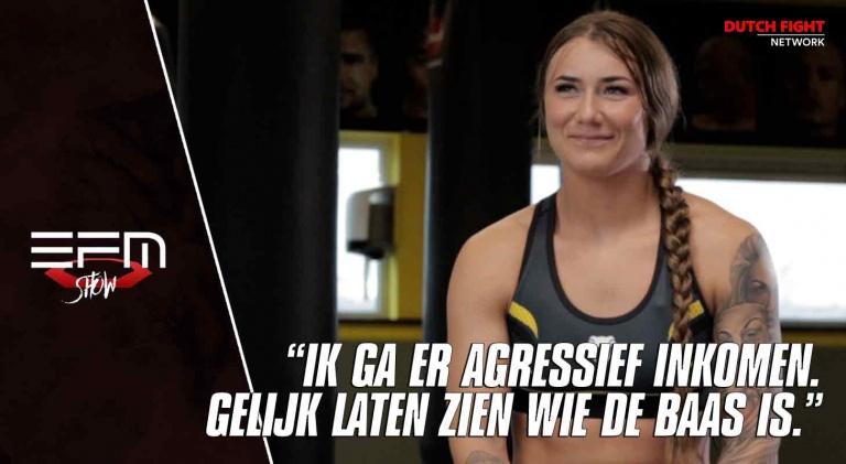 Kaylee Vos: “Ik ga er agressief inkomen. Gelijk laten zien wie de baas is”.
