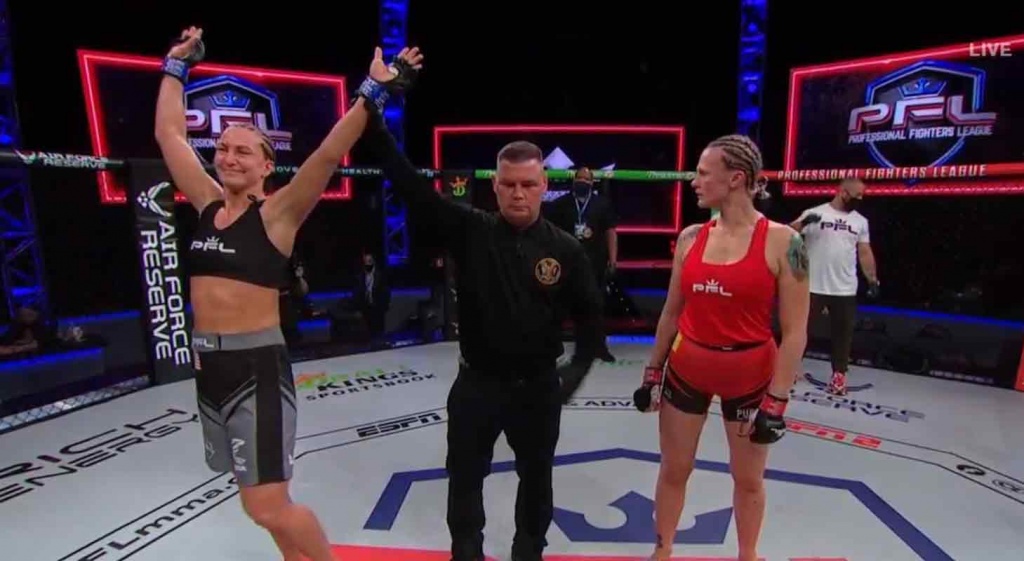 Cindy Dandois verliest de eerste ronde in PFL Regular Season