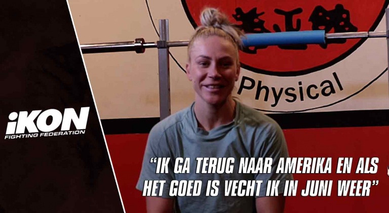 Isis Verbeek: “Ik ga terug naar Amerika en als het goed is vecht ik in Juni weer””