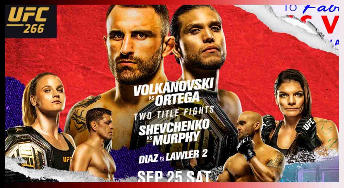 UFC 266- Volkanovski vs Ortega Poster