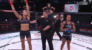 Denise Kielholtz verliest haar titelgevecht bij Bellator 262
