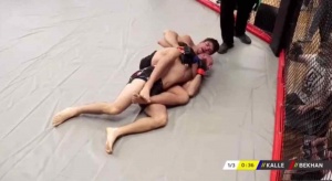 Kalle Nijs vocht zijn MMA pro debut bij German Cage Pioneer 3