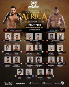 UAE Warriors 25 Fight Card