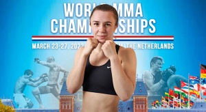 Kelley Hamming vecht haar 2de MMA partij tijdens GAMMA MMA Tournament