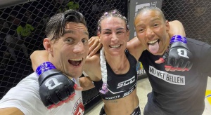 Lizzy Gevers wint haar eerste pro gevecht in Gran Canaria