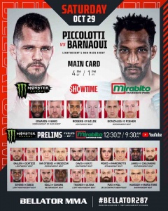 Bellator 287- Piccolotti vs Barnaoui Poster