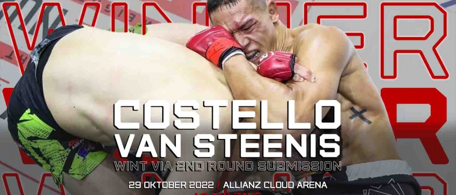 Costello van Steenis wint zijn partij via submission