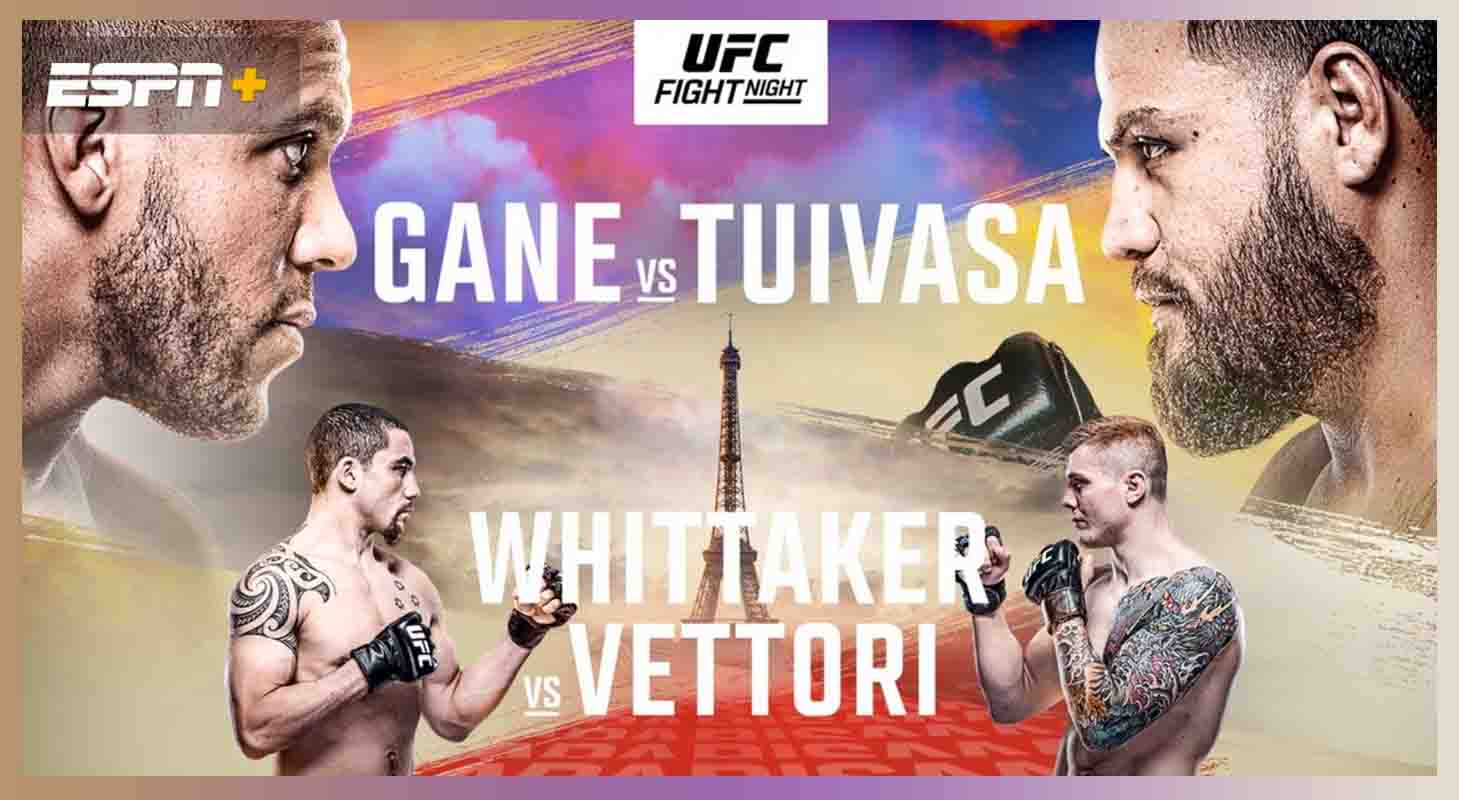 UFC Fight Night- Gane vs Tuivasa Poster