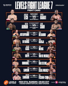Levels Fight League 7 Fight Card