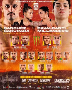 Strikers Cage Championship 12 Fight Card