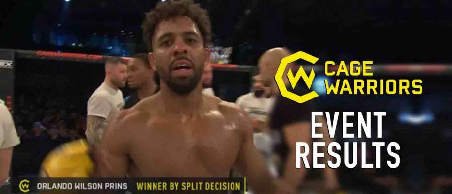 Cage Warriors 152- Manchester (Event Results)
