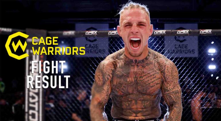 Jordy Bakkes schittert tijdens Cage Warriors 161