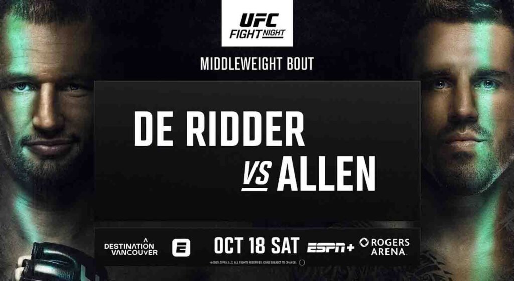 UFC Fight Night: de Ridder vs Allen
